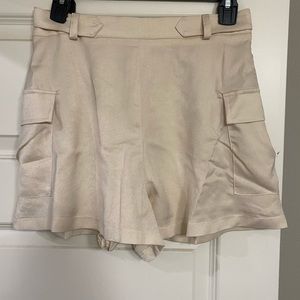 Cream colored dressy shorts! BRAND NEW WITH TAGS!